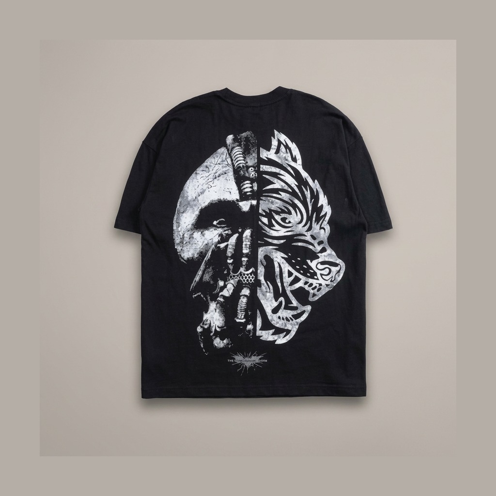 Hellstar Wolf / Skull Graphic Tee, Black